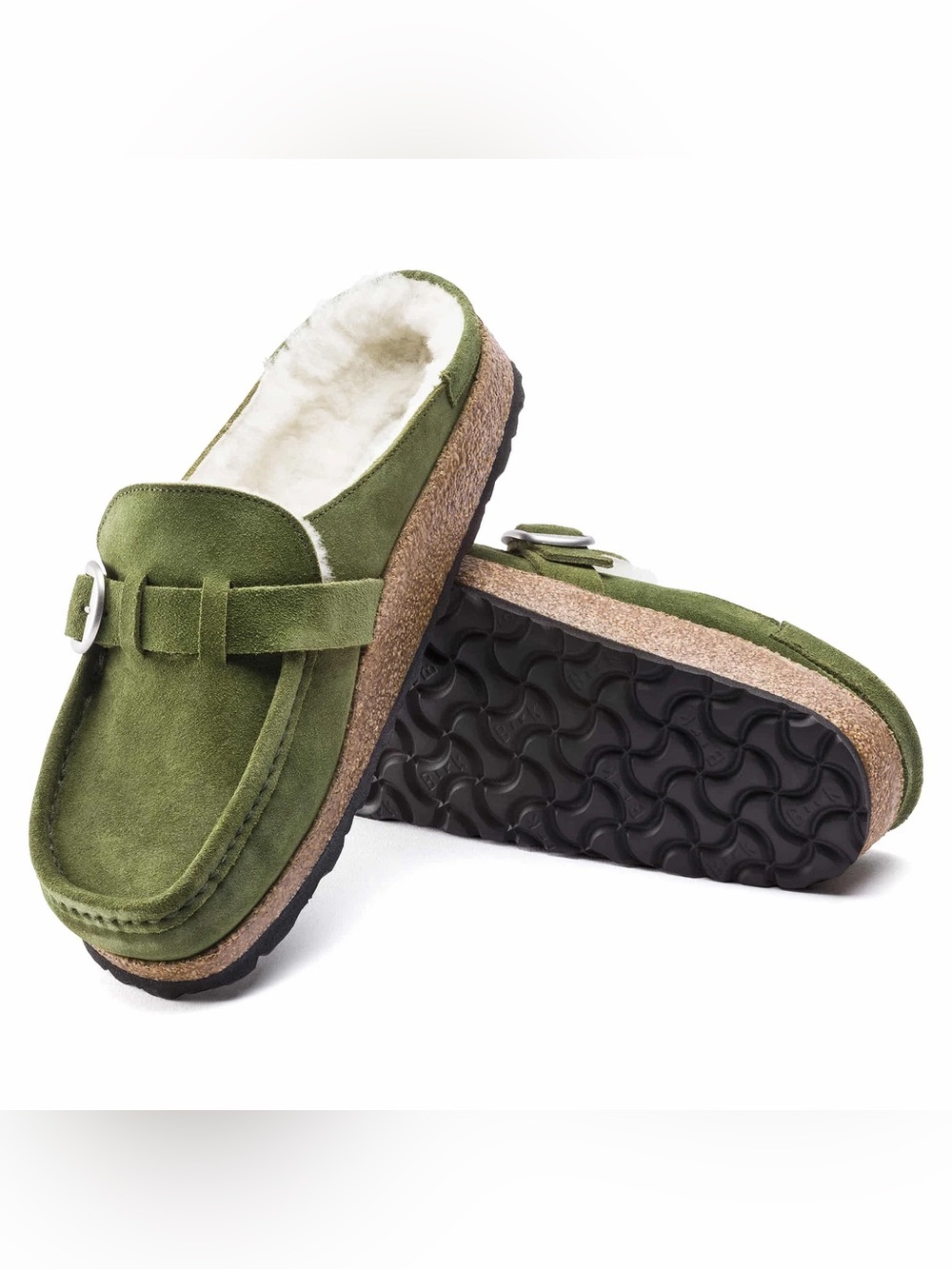 Birkenstock Women’s Sherpa Lined Suede Buckley Clog. Size 39. - Picture 2 of 13
